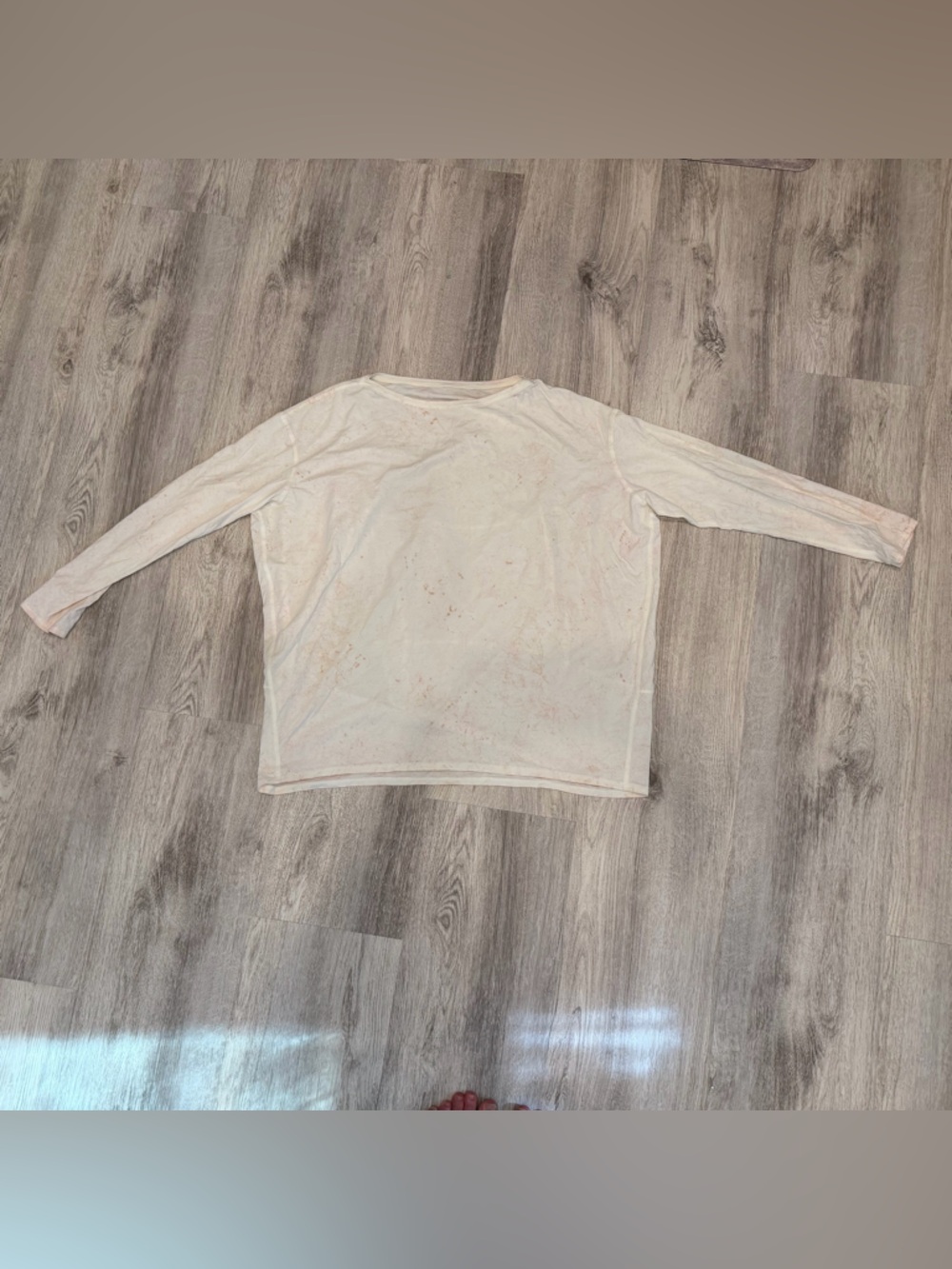 Lululemon Tie-Dye Long Sleeve Top – Cream Oversized Fit
